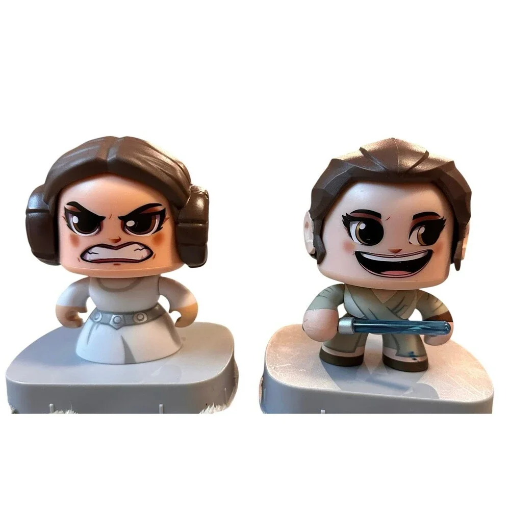 Hasbro Star Wars Mighty Muggs featuring Princess Leia Organa & Rey Jakku